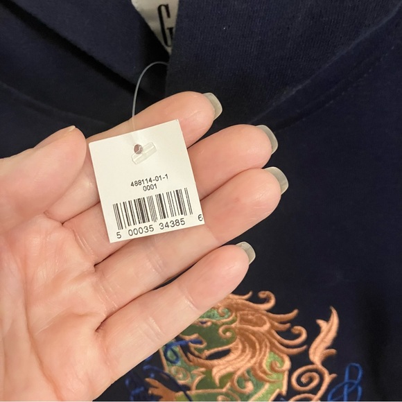 GAP Blue Sweatshirt w/added Celtic Lion Design OOAK - Picture 4 of 7